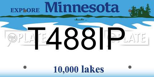 T488IP Minnesota License Plate