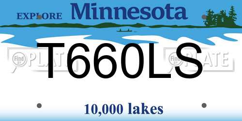 T660LS Minnesota License Plate