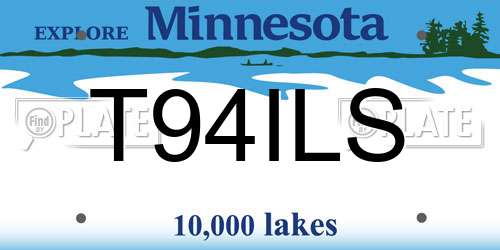 T94ILS Minnesota License Plate