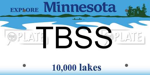 TBSS Minnesota License Plate