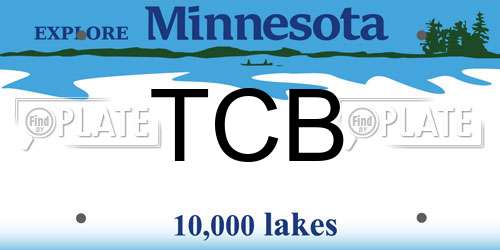 TCB Minnesota License Plate