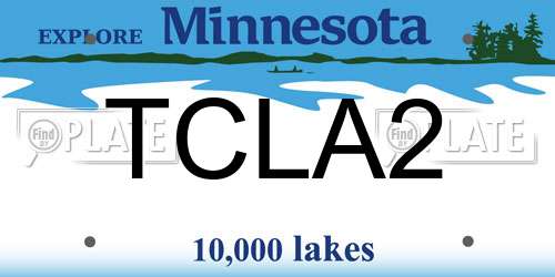 TCLA2 Minnesota License Plate
