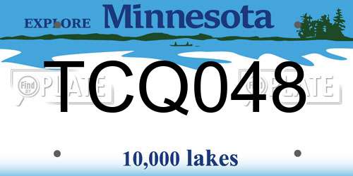 TCQ048 Minnesota License Plate