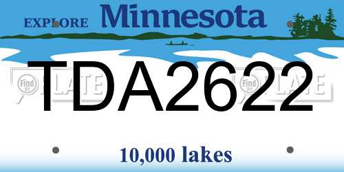 TDA2622 Minnesota License Plate
