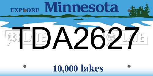 TDA2627 Minnesota License Plate