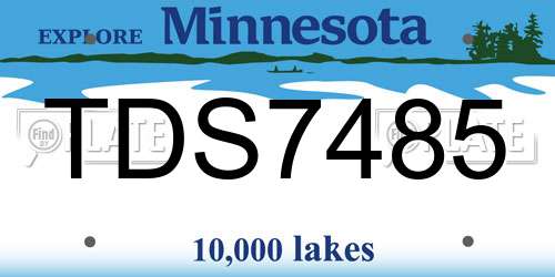 TDS7485 Minnesota License Plate