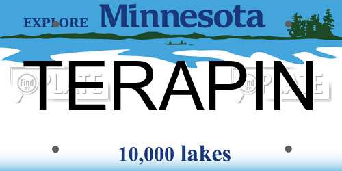 TERAPIN Minnesota License Plate