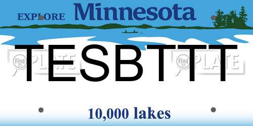 TESBTTT Minnesota License Plate