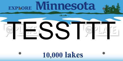 TESSTTT Minnesota License Plate
