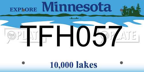 TFH057 Minnesota License Plate
