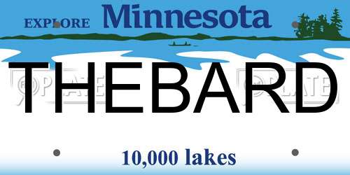 THEBARD Minnesota License Plate