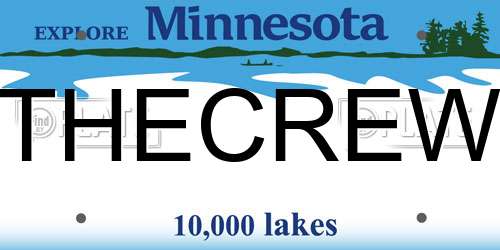 THECREW Minnesota License Plate