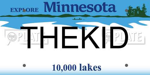 THEKID Minnesota License Plate