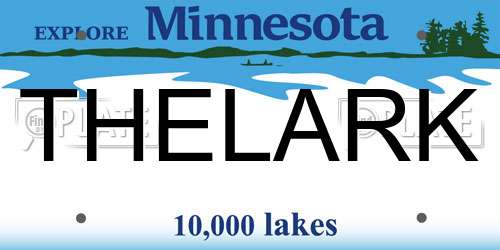 THELARK Minnesota License Plate