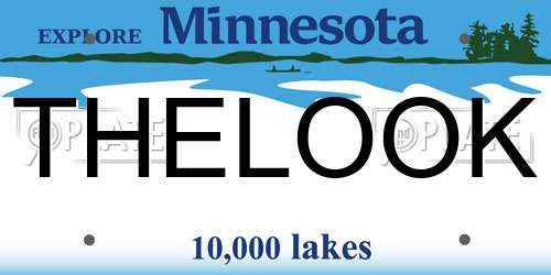 THELOOK Minnesota License Plate
