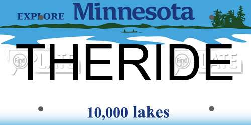 THERIDE Minnesota License Plate