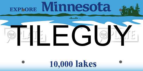 TILEGUY Minnesota License Plate