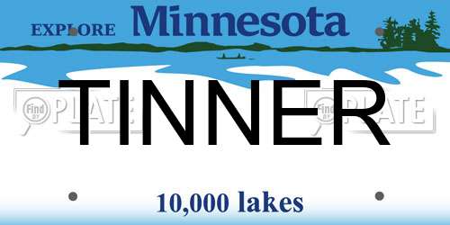 TINNER Minnesota License Plate