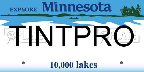 TINTPRO Minnesota License Plate