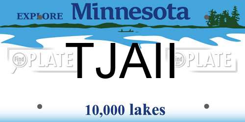 TJAII Minnesota License Plate