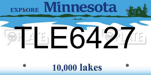 TLE6427 Minnesota License Plate