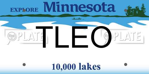 TLEO Minnesota License Plate