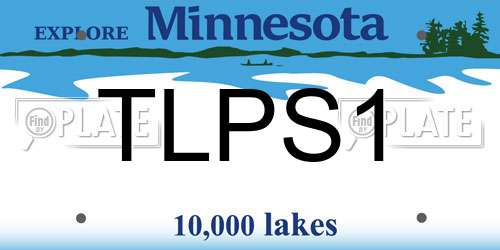 TLPS1 Minnesota License Plate