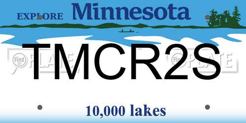 TMCR2S Minnesota License Plate
