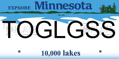 TOGLGSS Minnesota License Plate