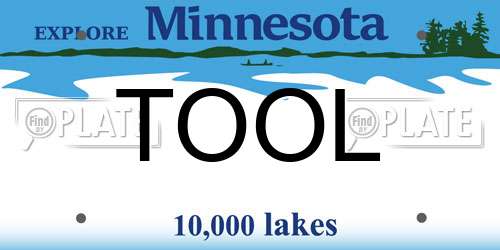 TOOL Minnesota License Plate