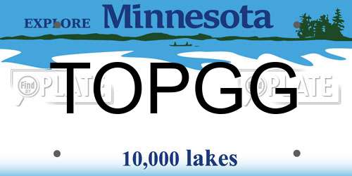 TOPGG Minnesota License Plate