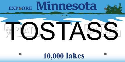 TOSTASS Minnesota License Plate