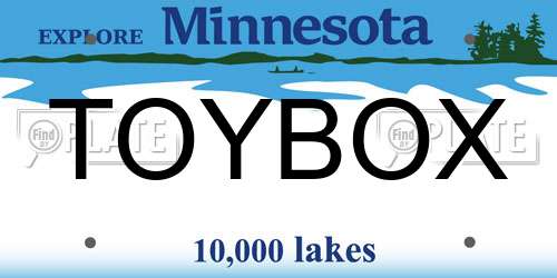 TOYBOX Minnesota License Plate