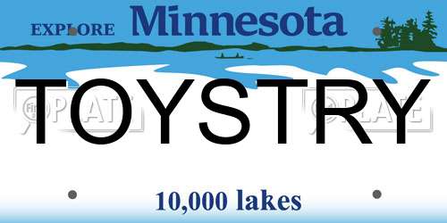 TOYSTRY Minnesota License Plate