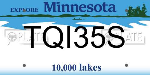 TQI35S Minnesota License Plate