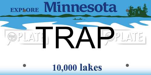 TRAP Minnesota License Plate