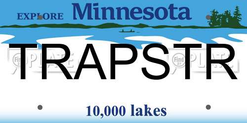 TRAPSTR Minnesota License Plate