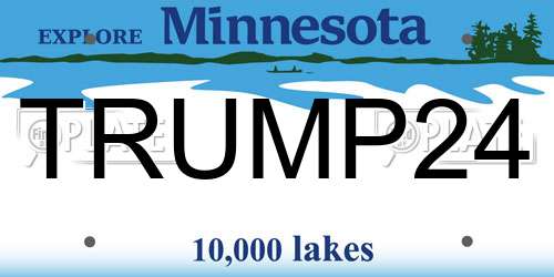TRUMP24 Minnesota License Plate
