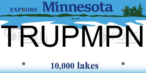 TRUPMPN Minnesota License Plate