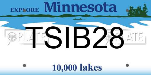 TSIB28 Minnesota License Plate