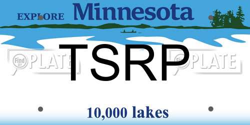 TSRP Minnesota License Plate