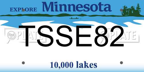 TSSE82 Minnesota License Plate