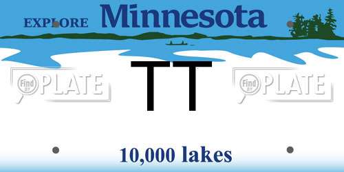 TT Minnesota License Plate