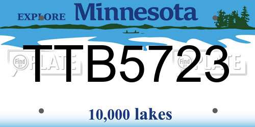 TTB5723 Minnesota License Plate