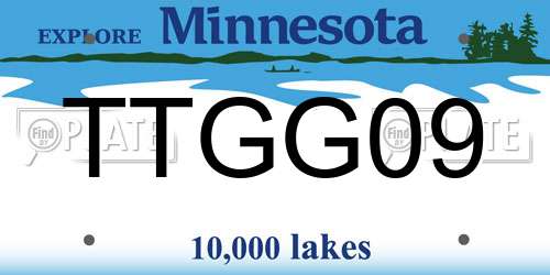 TTGG09 Minnesota License Plate