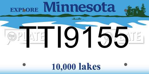 TTI9155 Minnesota License Plate