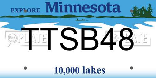 TTSB48 Minnesota License Plate