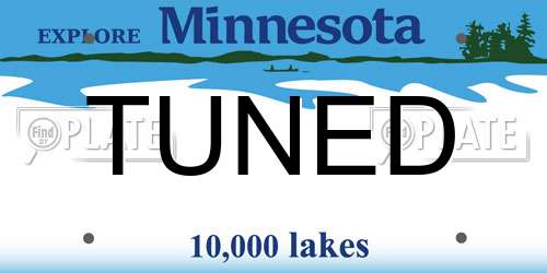 TUNED Minnesota License Plate