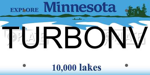 TURBONV Minnesota License Plate