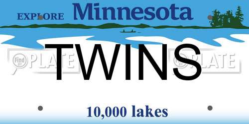 TWINS Minnesota License Plate
